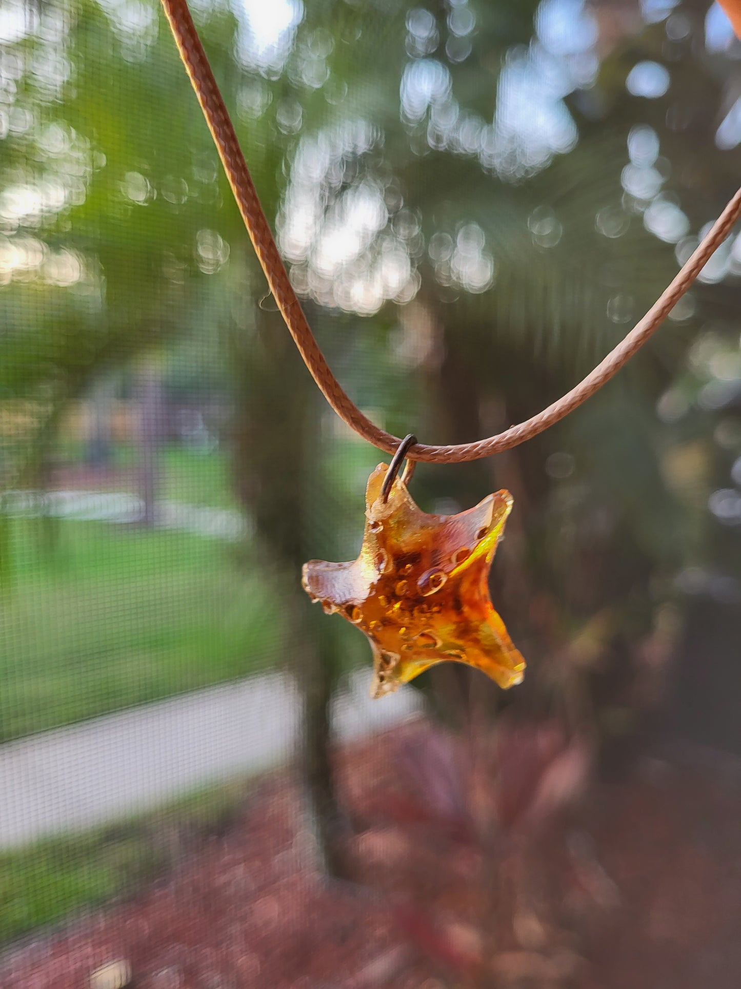 Tan Starfish Pendant