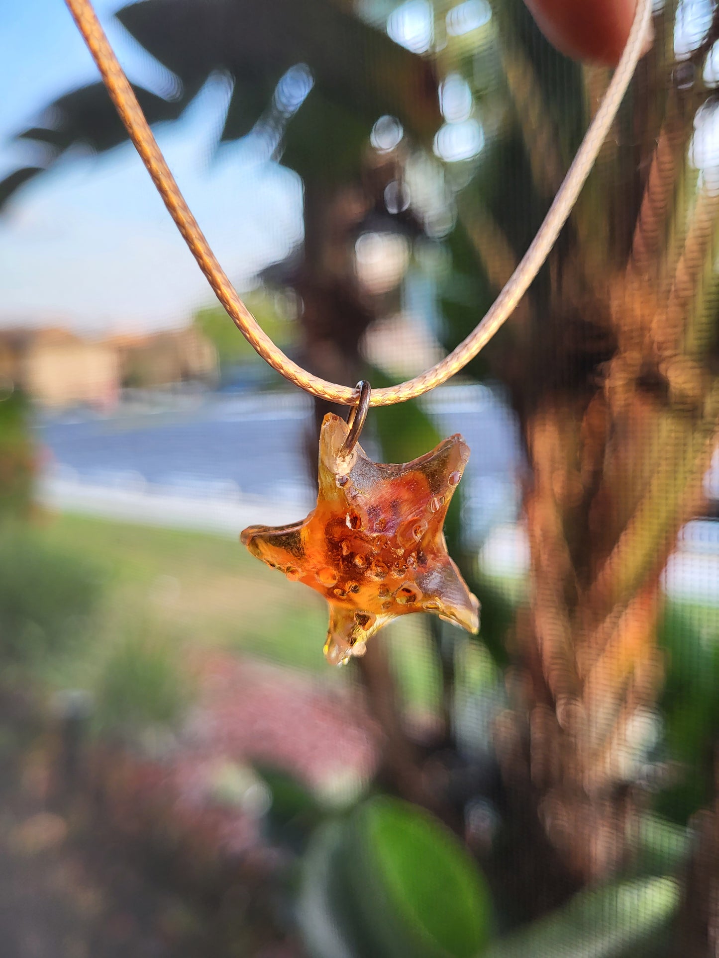 Tan Starfish Pendant