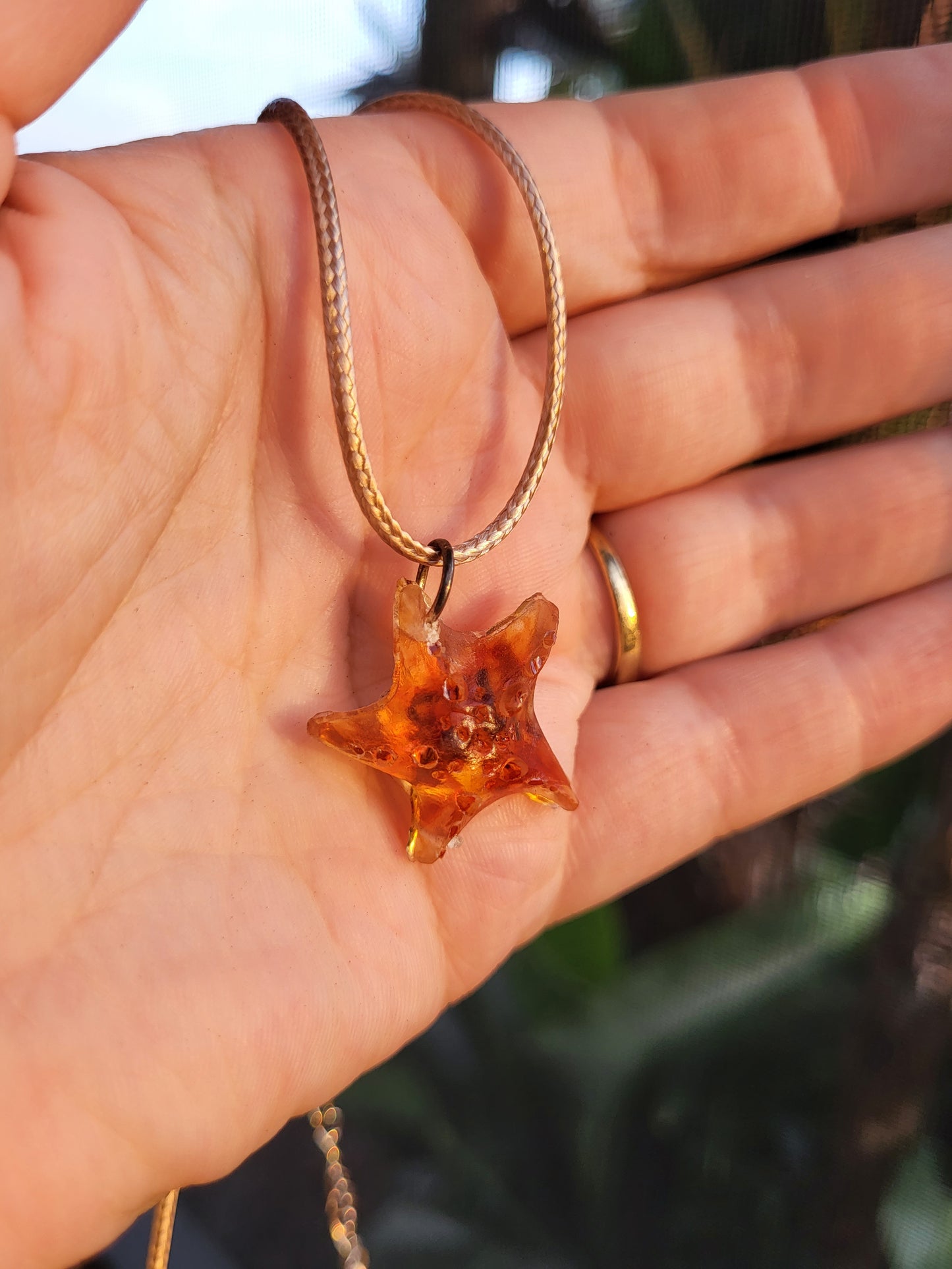 Tan Starfish Pendant