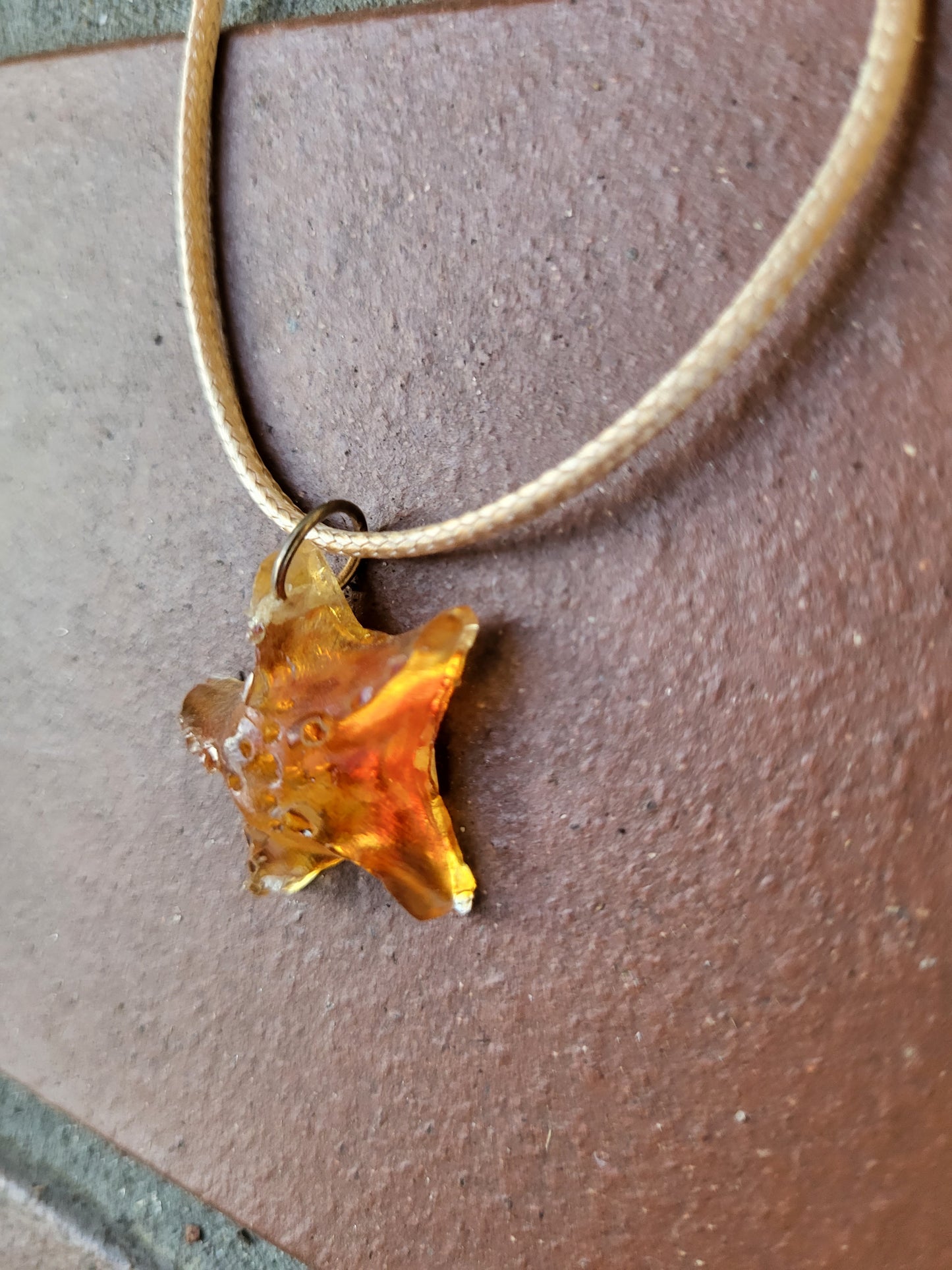 Tan Starfish Pendant