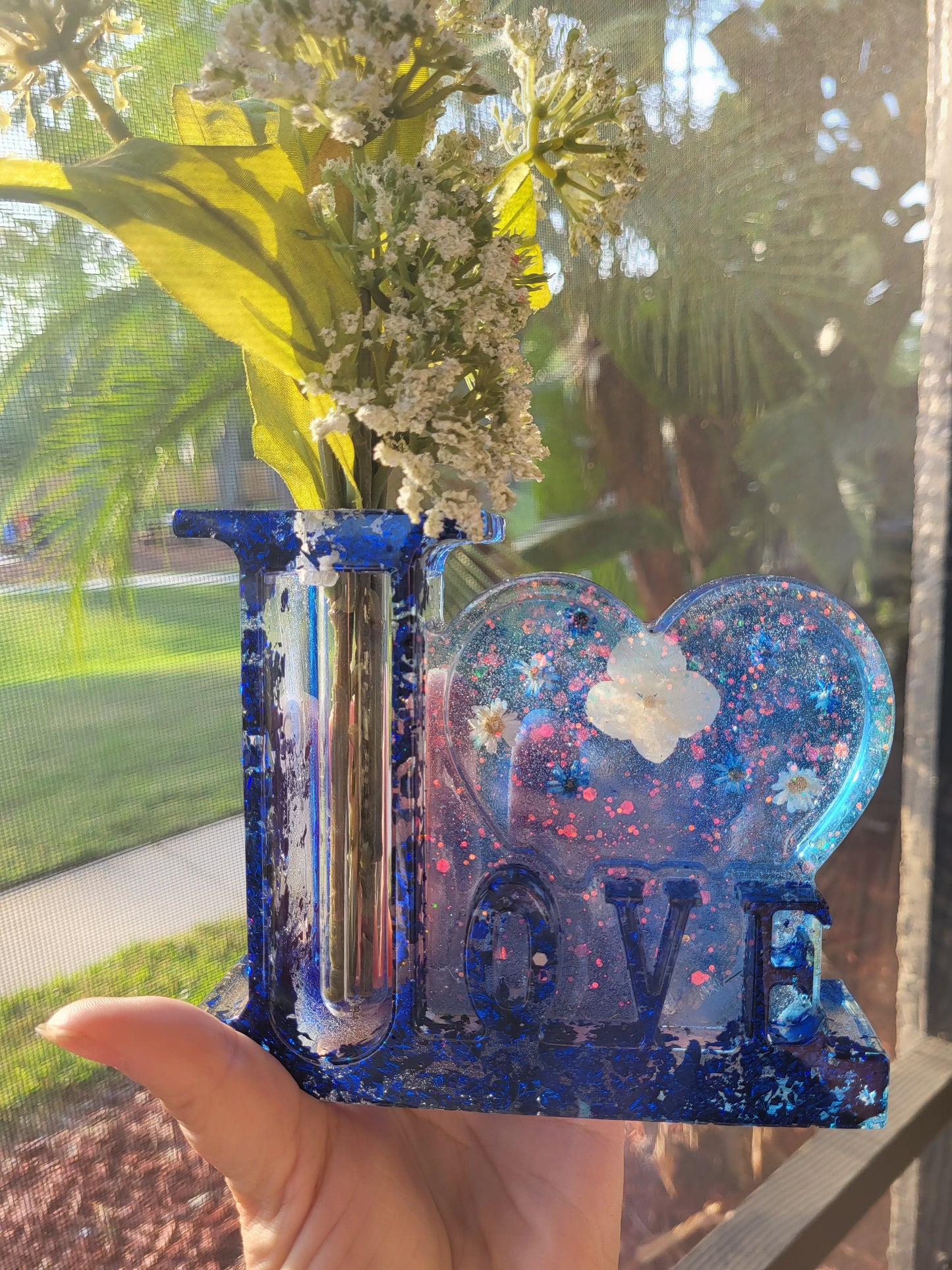 "Love" Flower Vase