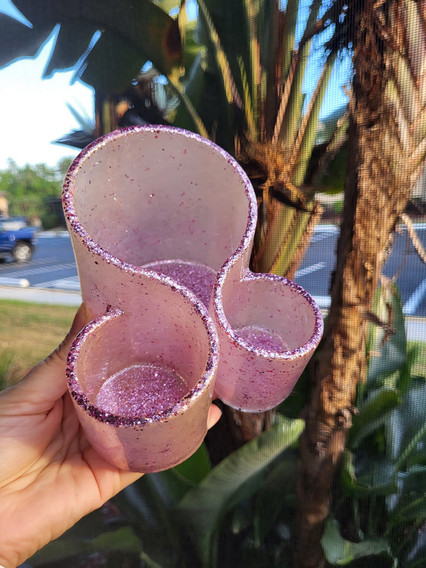 Light Magenta Make-Up Brush/Pencil Holder