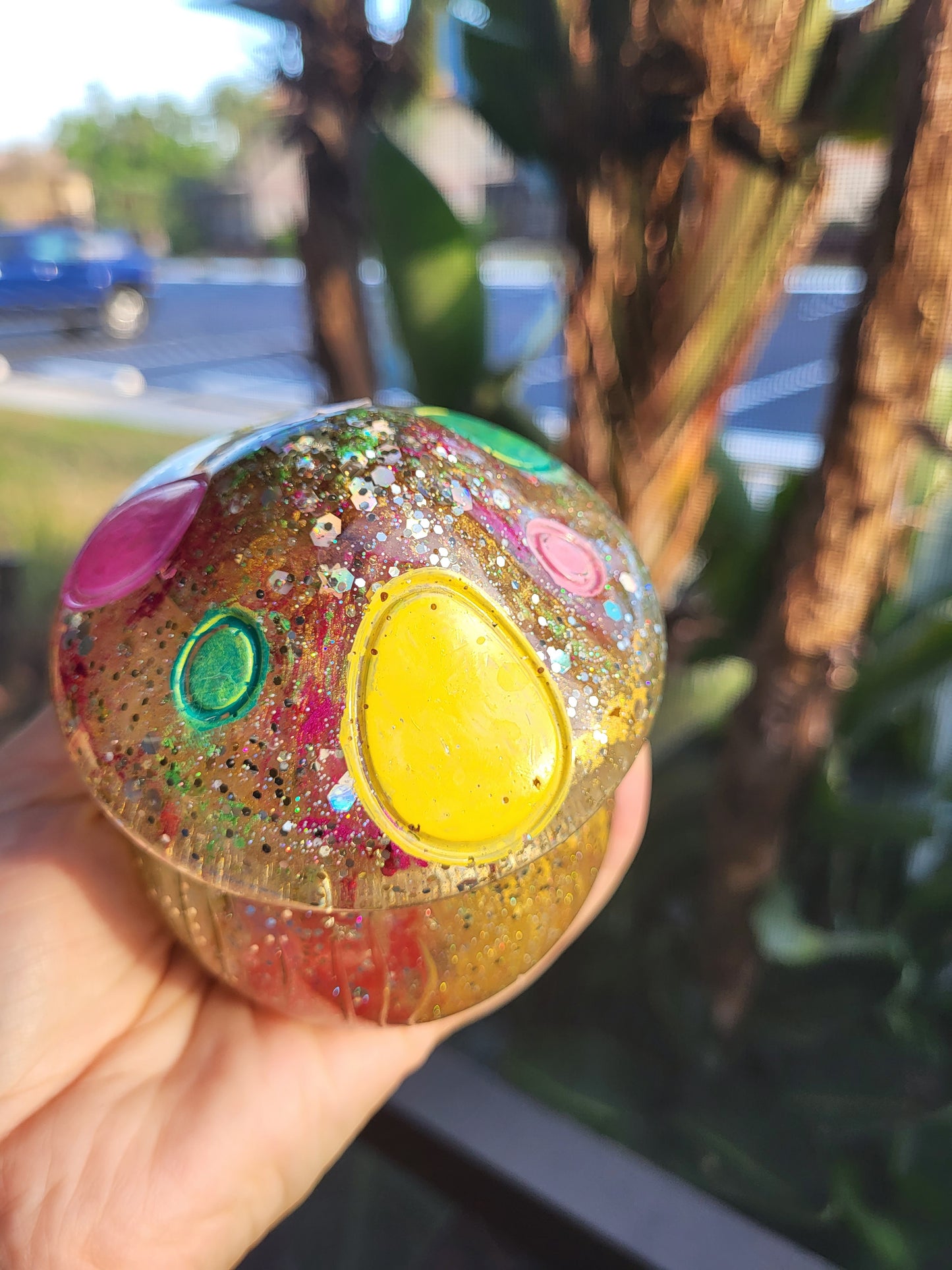 Small Rainbow Mushroom Container