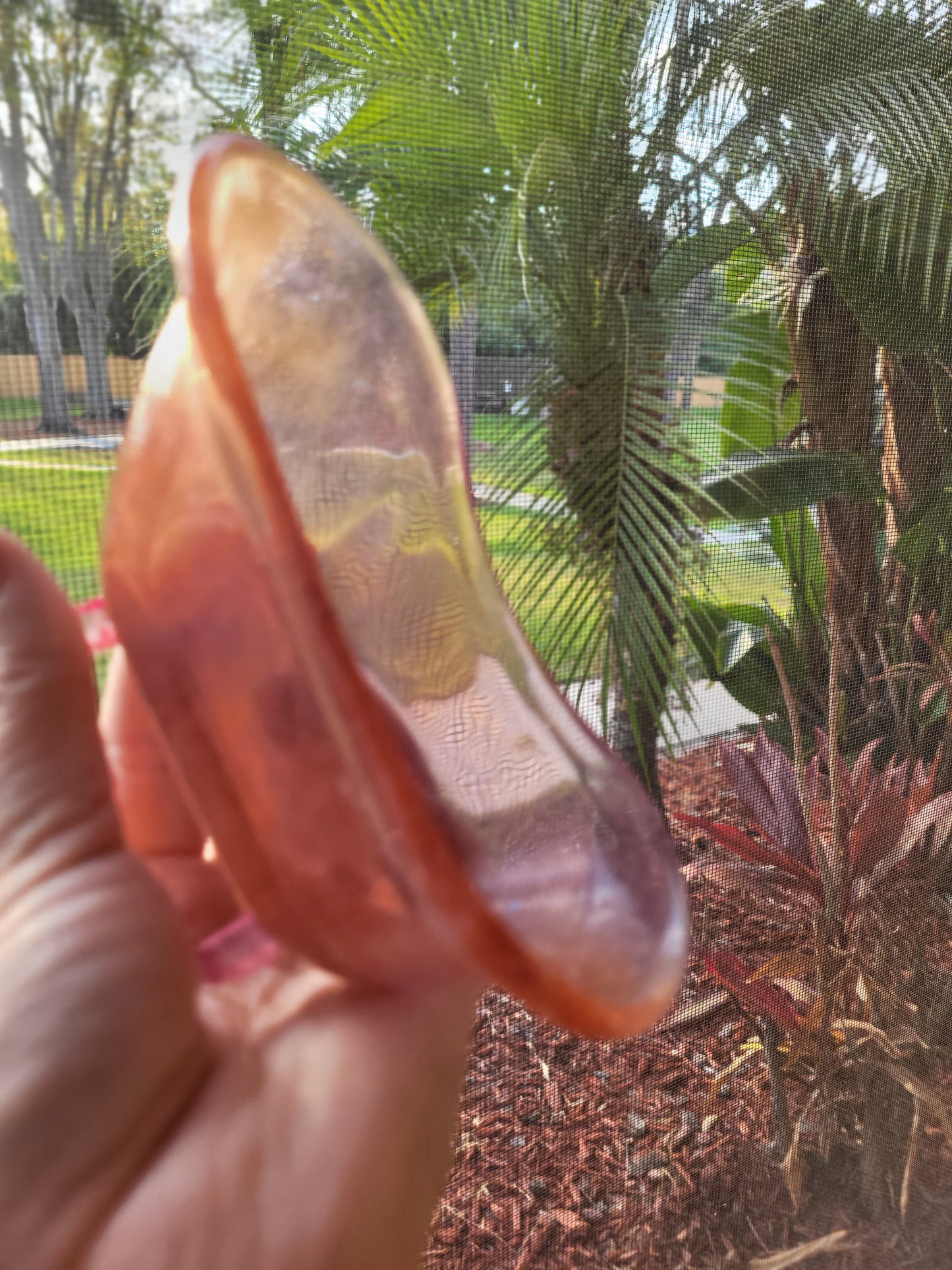 Soft Orange and Purple Bathtub Soap Dish