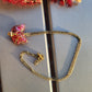 Pink Cat Pendant with Heart Charm