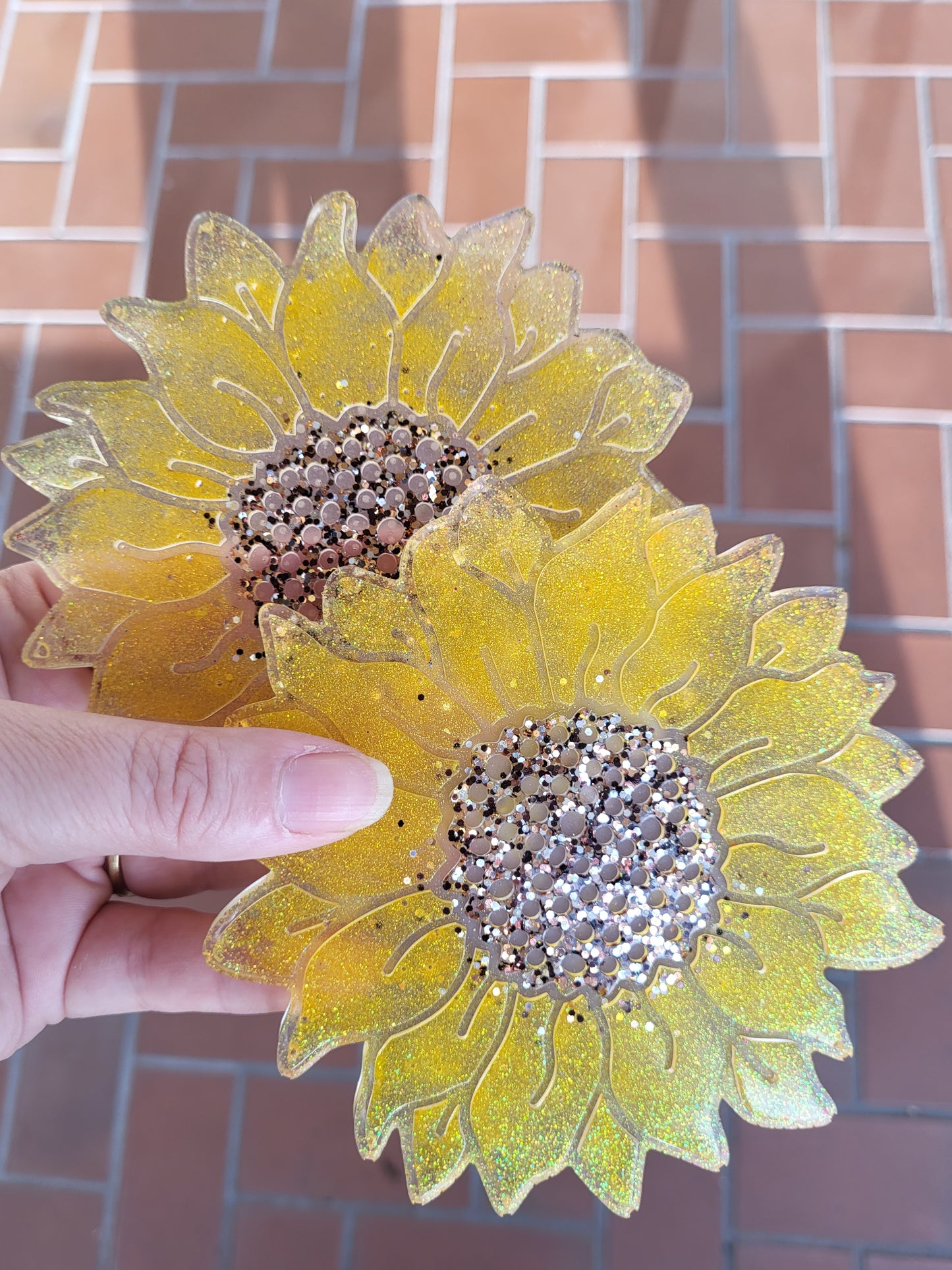 Yellow Sunflower Coasters