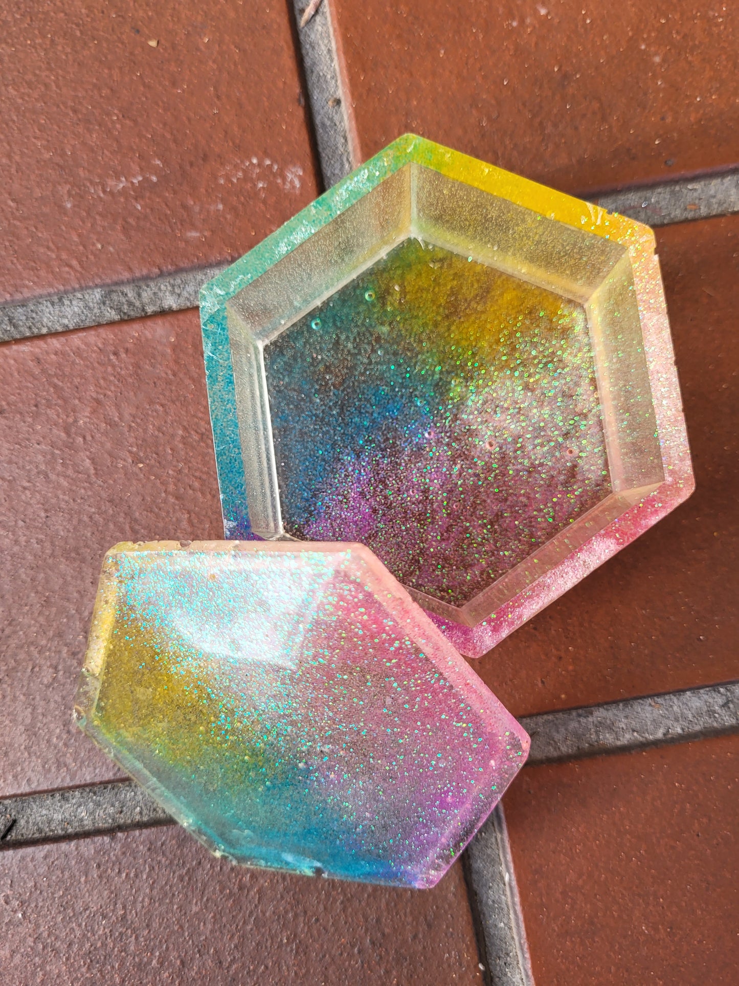 Rainbow Hexagon Box