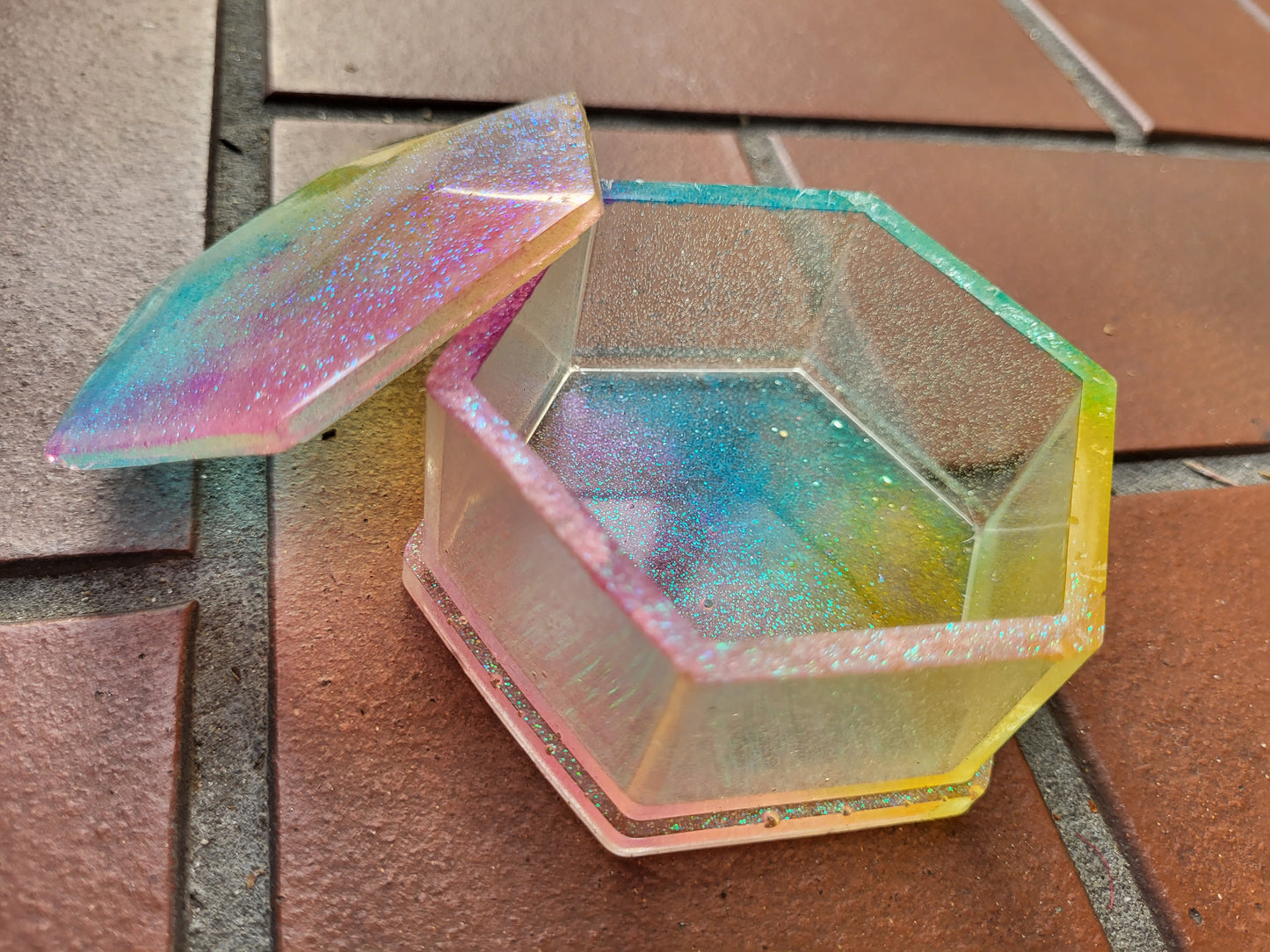 Rainbow Hexagon Box