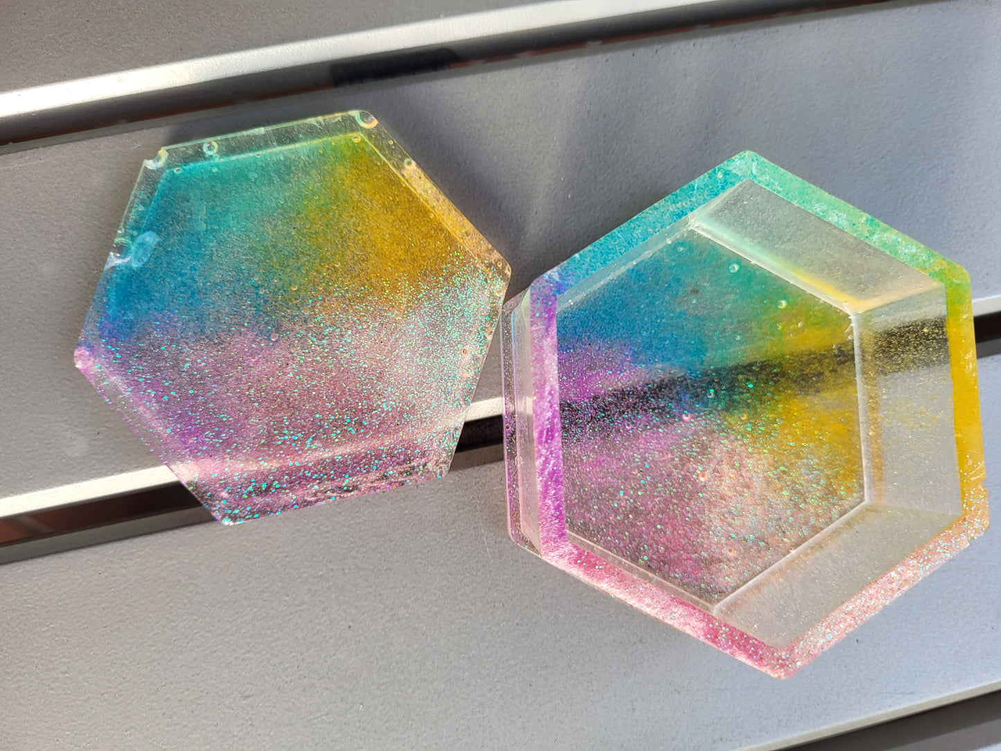 Rainbow Hexagon Box