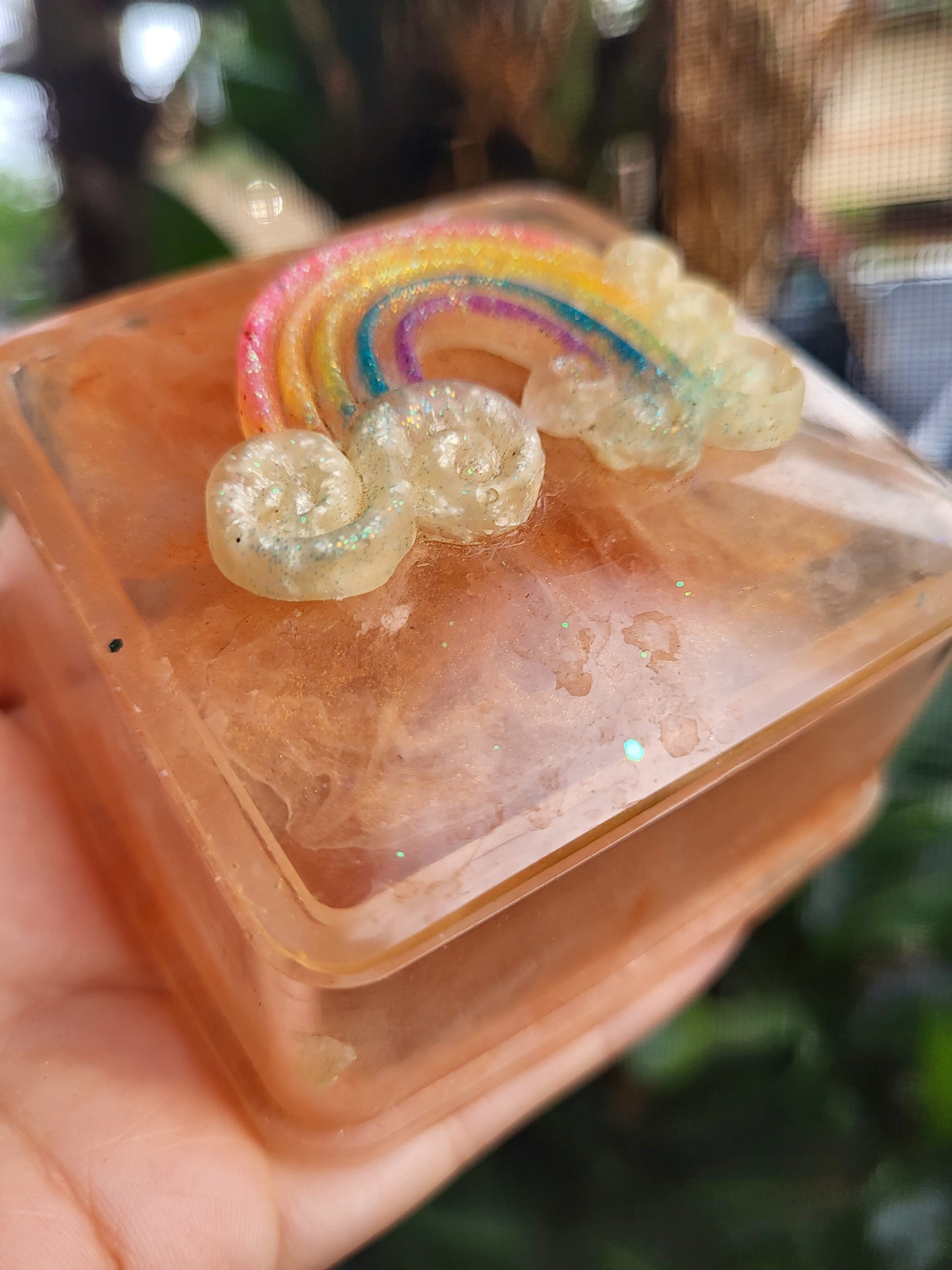 Beautiful Peach Rainbow Box