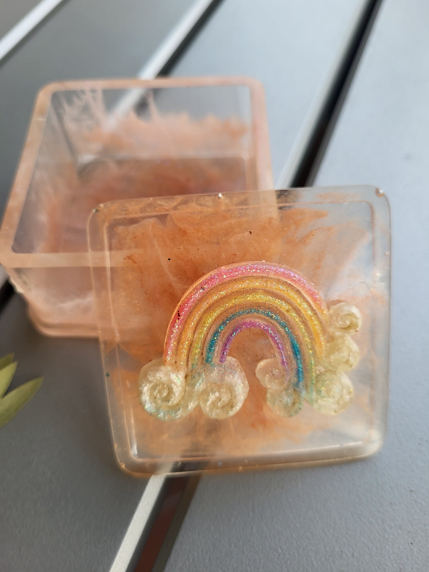 Beautiful Peach Rainbow Box