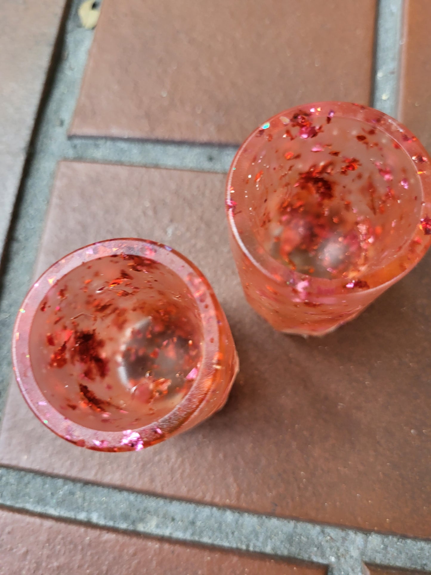 Red Mini Shot Glasses Set of 2