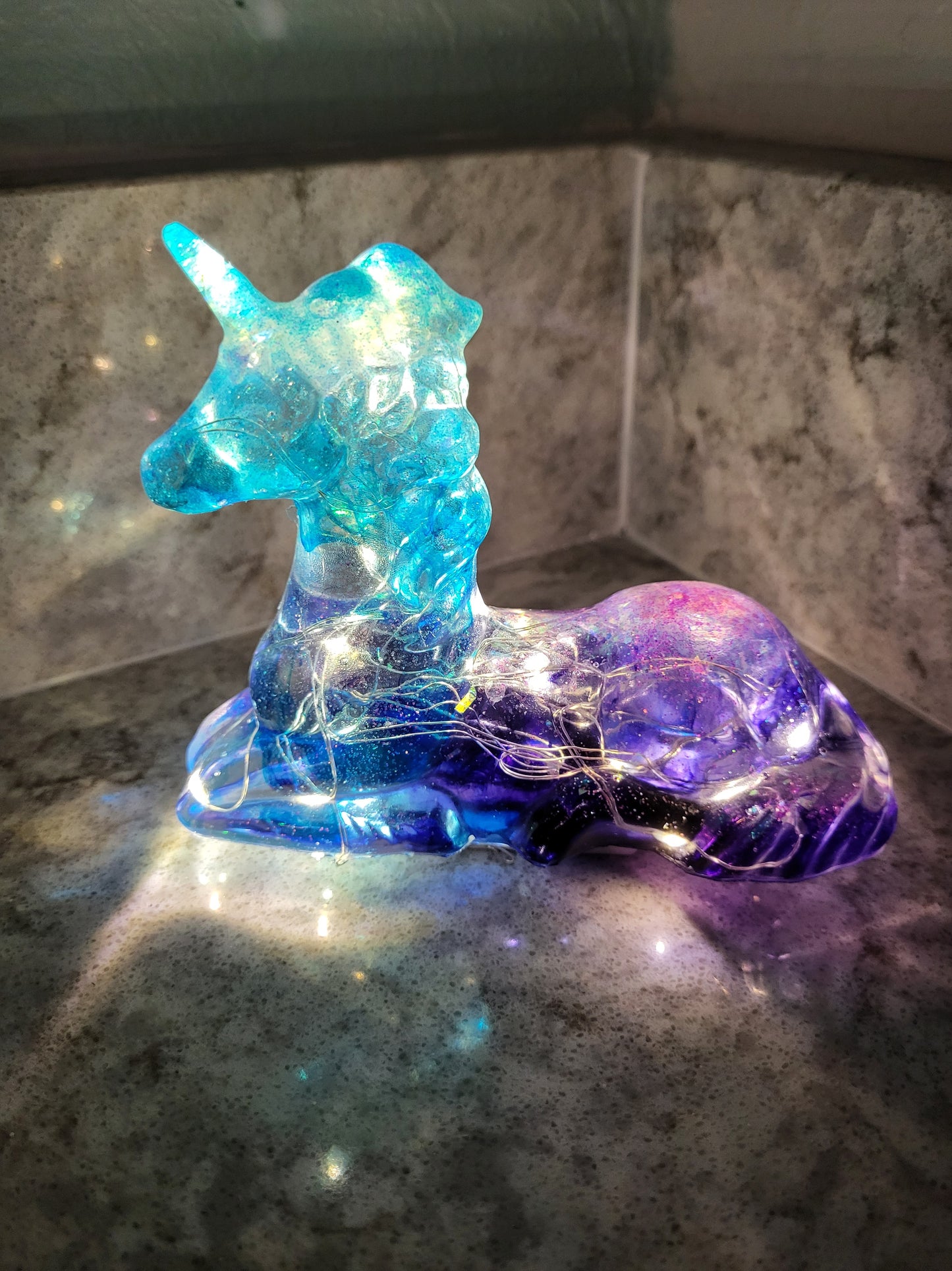 Gorgeous Purple and Blue Unicorn Nightlight