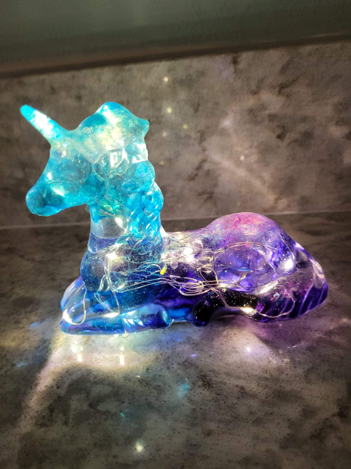 Gorgeous Purple and Blue Unicorn Nightlight