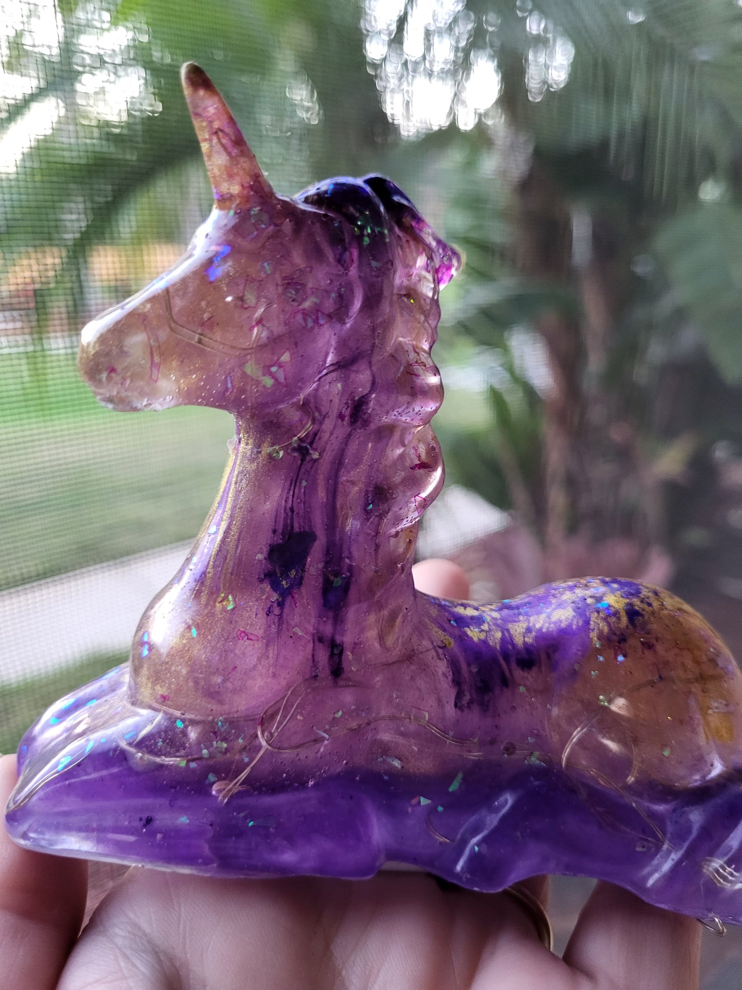 Purple and Gold Unicorn Nightlight