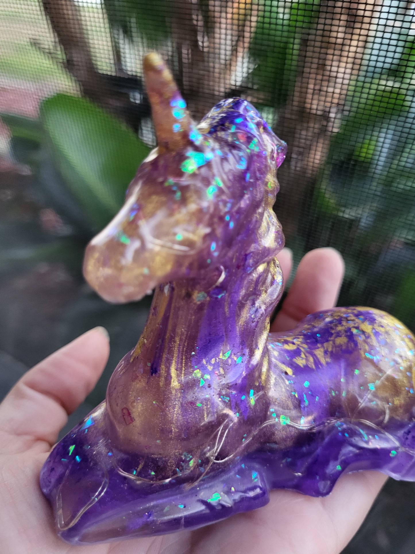 Purple and Gold Unicorn Nightlight