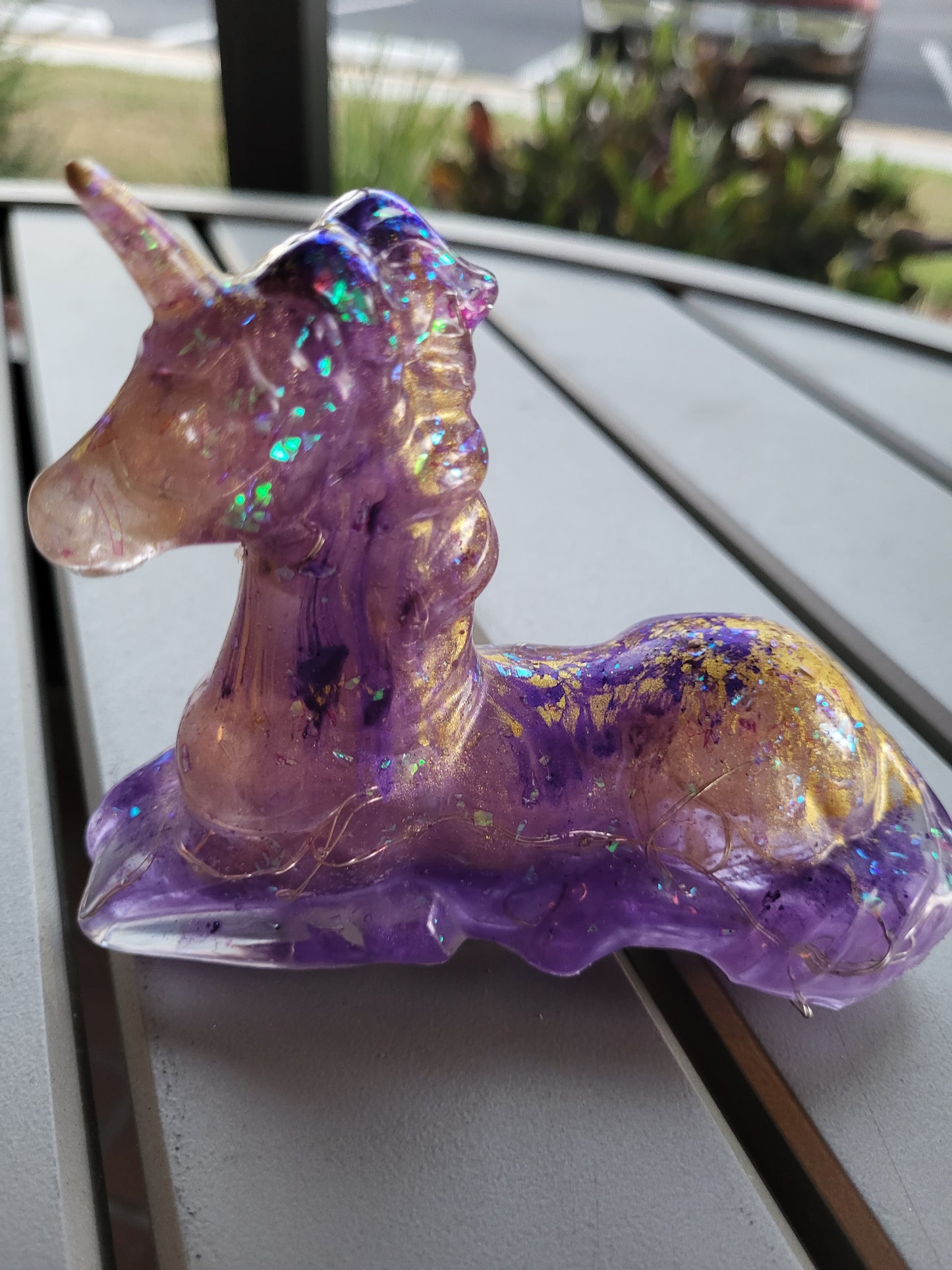 Purple and Gold Unicorn Nightlight