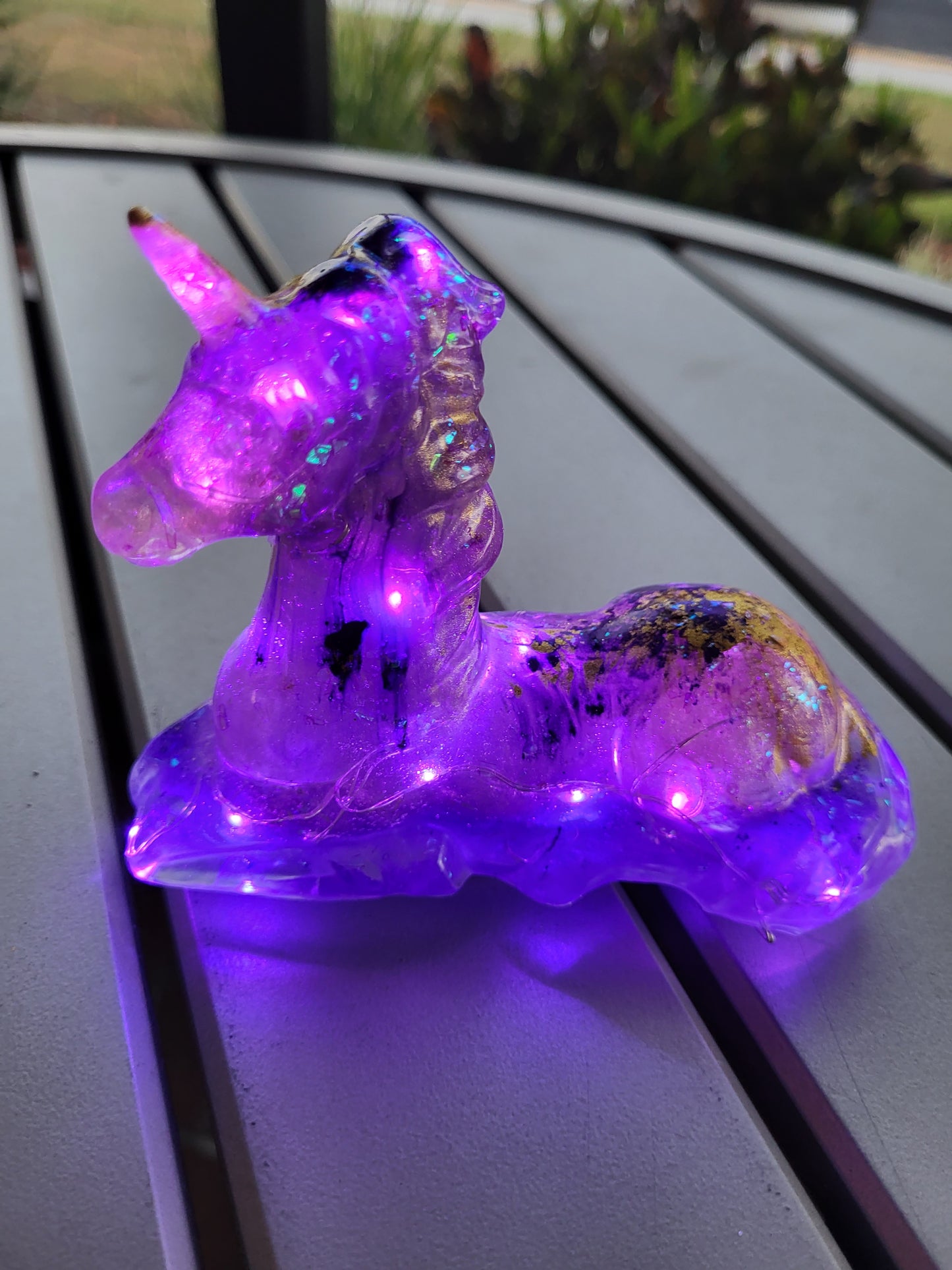 Purple and Gold Unicorn Nightlight